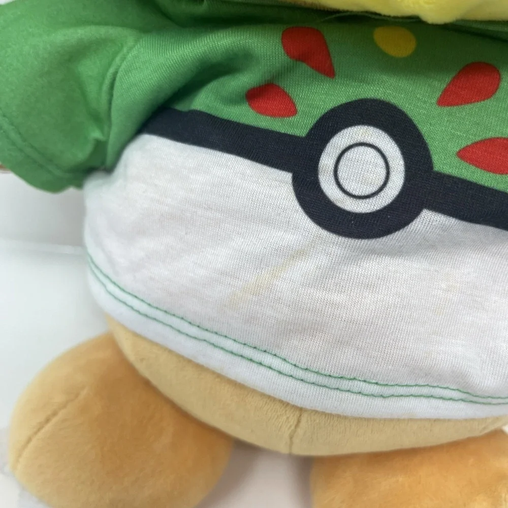 Build a Bear Pokemon Teddiursa 16" Plush W/ Green Hoodie Outfit Teddy - Picture 4 of 10